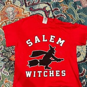 Gildan Salem Witches Red Ultra Cotton Shirt